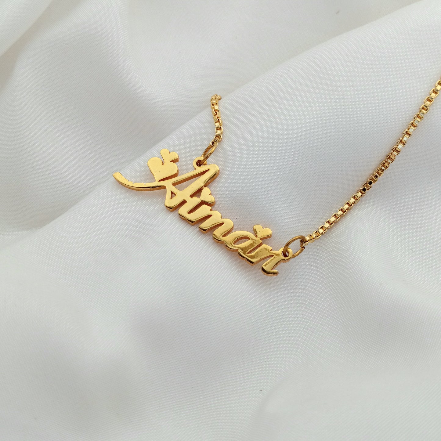 Fiolex Hearts Personalized Name Necklace