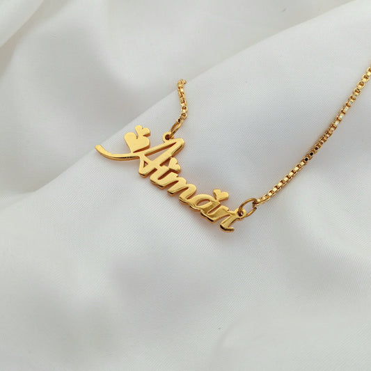 Fiolex Hearts Personalized Name Necklace