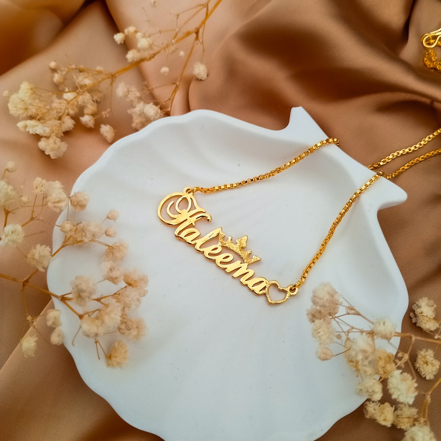 Glitter Queen Name Necklace